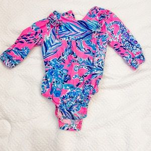 Lilly Pulitzer pink pattern onesie size 3-6 months